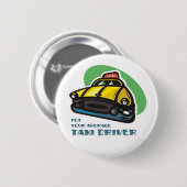 黄色いタクシーの漫画: ないあなたの平均タクシー運転手 缶バッジ (正面&裏面)