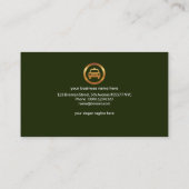 黄色いタクシーサービスの音波 名刺 (裏面)