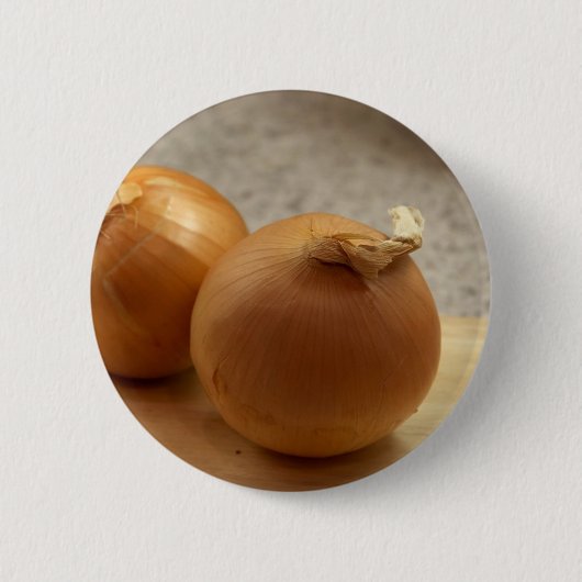 黄色いタマネギの野菜 缶バッジ (正面)