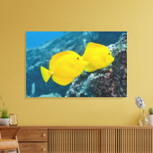 黄色いタンガのペア キャンバスプリント (インサイチュ (リビング))