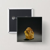 黄色いダイヤモンドの原石 缶バッジ (正面&裏面)
