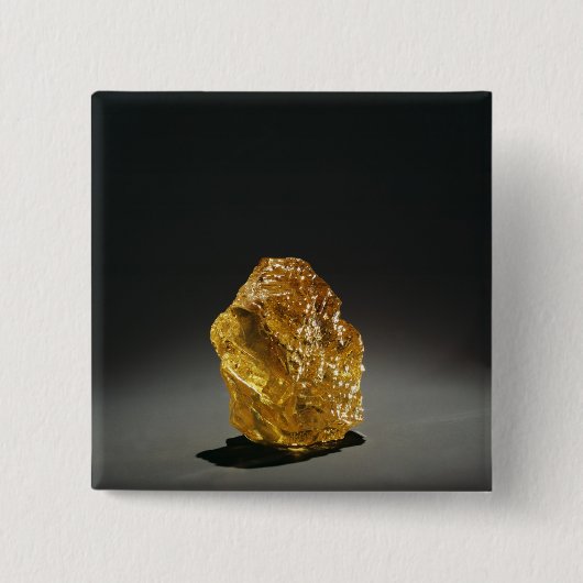 黄色いダイヤモンドの原石 缶バッジ (正面)