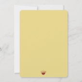 黄色いダサいクリスマススウェーター・パーティー 招待状 (裏面)