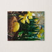 黄色いダッフォジルと黄色いイースター卵 ジグソーパズル (横)