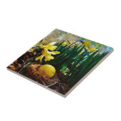 黄色いダッフォジルと黄色いイースター卵 タイル (側面)