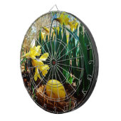 黄色いダッフォジルと黄色いイースター卵 ダーツボード (正面右)