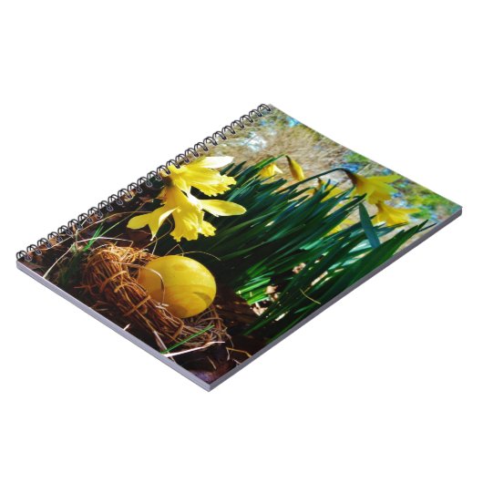 黄色いダッフォジルと黄色いイースター卵 ノートブック (左側)