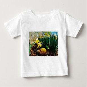 黄色いダッフォジルと黄色いイースター卵 ベビーTシャツ
