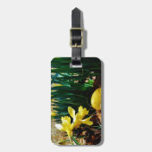 黄色いダッフォジルと黄色いイースター卵 ラゲッジタグ (正面縦)