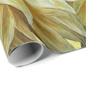 黄色いダリアの芸術のギフト用包装紙 ラッピングペーパー (ロールコーナー)