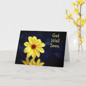 黄色いダリアエレガントの花が早く良くなる カード (黄色い花)