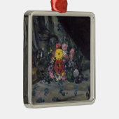 黄色いダリア、c.1873のポールセザンヌ|の花束 メタルオーナメント (右)