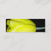 黄色いチューリップのプロフィールカード スキニー名刺 (裏面)