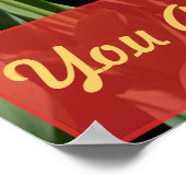 黄色いチューリップのポスター ポスター (角)