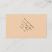 黄色いチューリップの水彩画の花の名刺 名刺 (裏面)