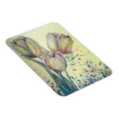 黄色いチューリップの花束3枚 マグネット (右側)