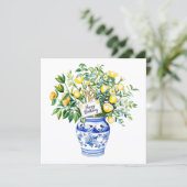 黄色いチューリップの花束。誕生日 シーズンカード (スタンド正面)