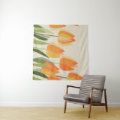 黄色いチューリップの花 タペストリー (インサイチュ(横))