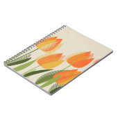 黄色いチューリップの花 ノートブック (左側)