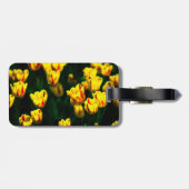 黄色いチューリップの花 ラゲッジタグ (裏面横)