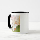 黄色いチューリップを持つリスベート マグカップ (正面左)