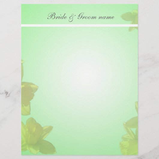 黄色いチューリップ結婚が…と言った。 (正面)