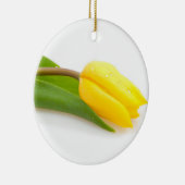 黄色いチューリップ セラミックオーナメント (右)