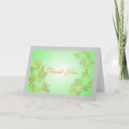 黄色いチュー感謝していブの花を サンキューカード