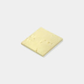 黄色いチーズスライスのノベルティ付箋 ポストイット (アングル)