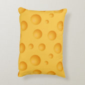 黄色いチーズパターン アクセントクッション (裏面(縦))