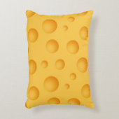 黄色いチーズパターン アクセントクッション (正面(垂直))