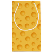 黄色いチーズパターン スモールペーパーバッグ (裏面)