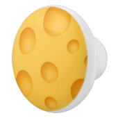 黄色いチーズパターン セラミックノブ (右)