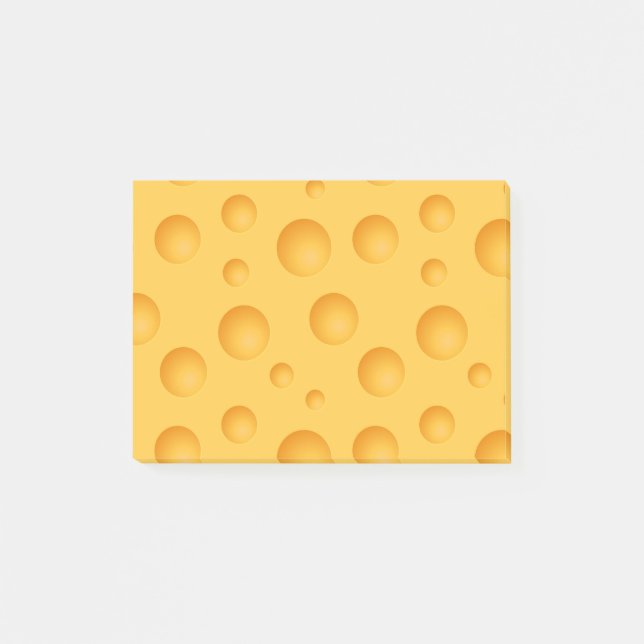 黄色いチーズパターン ポストイット (正面)