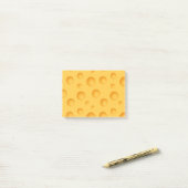 黄色いチーズパターン ポストイット (デスク上)