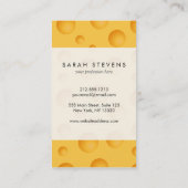 黄色いチーズパターン 名刺 (裏面)
