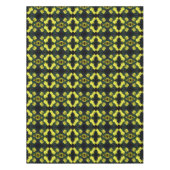 黄色いツツツジの花抽象芸術 テーブルクロス (正面)