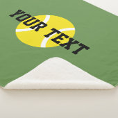 黄色いテニス・ボールのカスタムなsherpaのフリースブランケット シェルパブランケット (3/4)