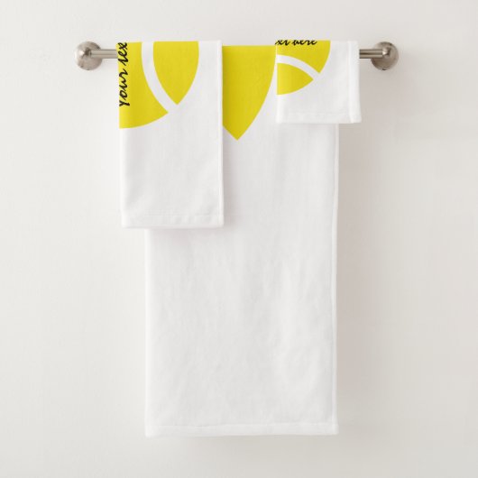黄色いテニス・ボールの浴室タオルのギフトはプレーヤーのために置きました バスタオルセット (インサイチュ)