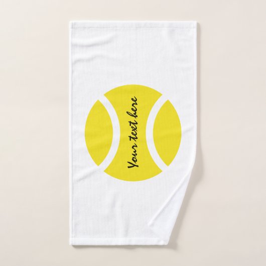 黄色いテニス・ボールの浴室タオルのギフトはプレーヤーのために置きました バスタオルセット (ハンドタオル)