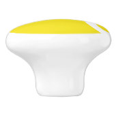 黄色いテニス・ボールの陶磁器のドアおよび引出しのノブ セラミックノブ (側面)