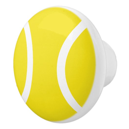 黄色いテニス・ボールの陶磁器のドアおよび引出しのノブ セラミックノブ (右)