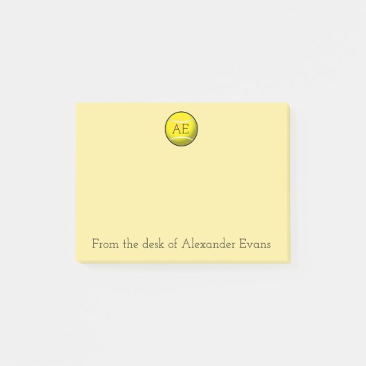 黄色いテニス・ボール ポストイット (正面)