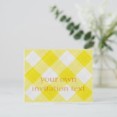 黄色いテーブルクロス 招待状 (スタンド正面)