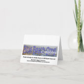 黄色いデイジーに露 – ノートカード (裏面)