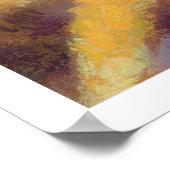 黄色いデイジーのアートワークポスター ポスター (角)