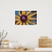黄色いデイジーのアートワークポスター ポスター (キッチン)