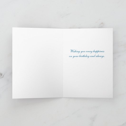 黄色いデイジーの花の花束誕生日おめでとう カード (内部)