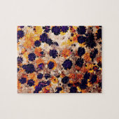 黄色いデイジーの花模様のデジタルアート ジグソーパズル (横)