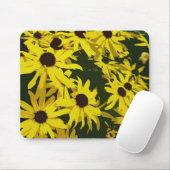 黄色いデイジーの花 マウスパッド (マウス)
